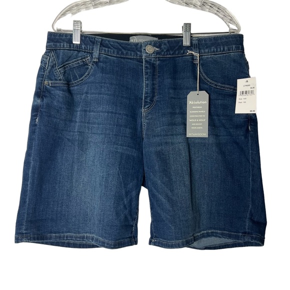 Wit & Wisdom Ab Solutions Blue Denim Shorts - Picture 9 of 9